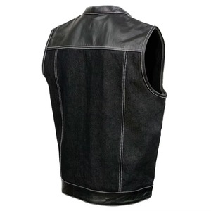 Latest version comfortable best material Men's Denim <b>Vest</b> soft fabric breathable anti wrinkle low price cheap Men's Denim <b>Vest</b> - Product Image 4