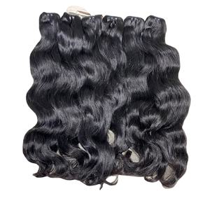100% cabello vietnamita ondulado crudo vendedores al por mayor paquetes de cabello vietnamita crudo Super doble dibujado - Product Image 1