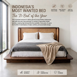 Hotel <b>Beds</b> Indonesia Wood <b>Bed</b> <b>frame</b> Manufacturer Custom Solid Teak Rattan <b>Beds</b> Factory Private Label Supplier Bulk OEM ODM Order - Product Image 1