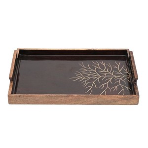 ถาดเสิร์ฟไม้มะม่วงทำมือพร้อมหูจับ - ขายส่ง - Product Image 2