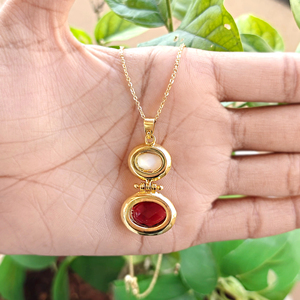 Elegant women jewelry checker cut hydro quartz agate double stone pendant <b>necklace</b> gold plated statement brass chain <b>necklaces</b> - Product Image 6