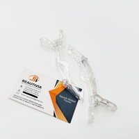 Clips pour extensions de cheveux en PP transparent, maintien solide, outils de salon pour le sectionnement des cheveux, logo et emballage personnalisés
