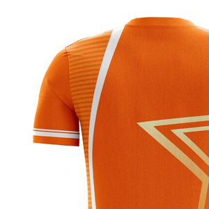 เสื้อฟุตบอลยูนิเซ็กซ์ราคาสมเหตุสมผล รุ่นล่าสุด ขายดี ผ้าไม่ยับ ระบายอากาศได้ดี น้ำหนักเบา โพลีเอสเตอร์ 100% ชายเสื้อสั้น - Product Image 5