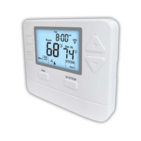Termostato Inteligente WiFi TUYA STN705W 24V Programable para Sistemas HVAC, Compatible con Alexa