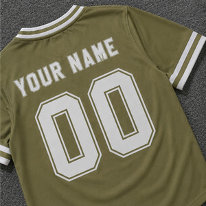 Maillot de basketball personnalisé respirant vert olive uni à col en V, manches courtes, imprimé, pour adultes, avec logo frontal - Product Image 4