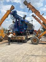Machine de forage de puits d'eau montée sur camion Ashok Leyland, foreuse hydraulique de 450 mètres, équipement rotatif DTH