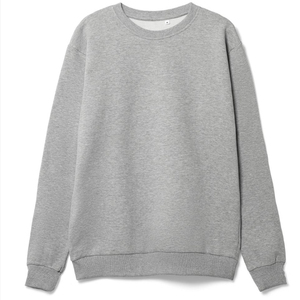 Casual Fleece Long Sleeve <b>Pullover</b> Breathable Solid Color Winter <b>Jumper</b> Top Men's Crewneck Sweatshirt - Product Image 2