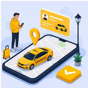 Desarrollo de Aplicaciones Móviles de Primera Categoría para Reserva de Taxis, Gestión Inteligente de Viajes y Experiencia de Usuario Fluida - Product Image 1