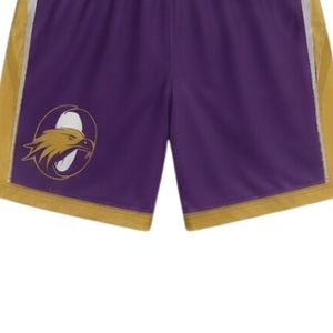 Ensemble d'uniformes de lacrosse sublimés unisexe violet et or, légers, en polyester, réversibles, pour l'entraînement et les matchs sportifs - Product Image 6