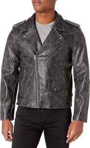High Quality Men's <b>Genuine</b> Leather Jacket Plus Size Standing Collar Zipper Regular Fit Motorcycle Waterproof Windproof - Product Image 5
