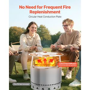 Diffusore di Calore Yukon da 27 Pollici per Braciere a Legna, in Acciaio Inox 304, per Braciere Solo Stove - Product Image 2