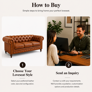 Traditional Chesterfield <b>Sofa</b> Genuine Leather Three Seat Tufted Back Rolled Arms Wood Legs Living Room Furniture Leather <b>Sofa</b> - Product Image 4