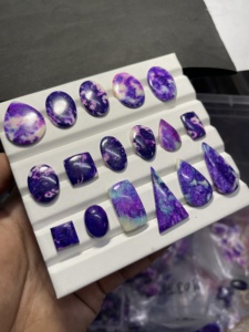 Cabochons en Sugilite en gros, pierres précieuses en vrac de formes variées, pour la fabrication de bijoux - Product Image 2