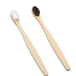 Cepillo de dientes de bambú de madera respetuoso con el medio ambiente Cepillo de dientes biodegradable súper suave para adultos Cepillo de dientes de bambú de cerdas suaves sin BPA - Product Image 1