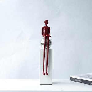 Statues Art Déco en Alliage d'Aluminium Coulé, Sculptures Humaines de Table pour Accents Artisanaux – Vente en Gros - Product Image 4