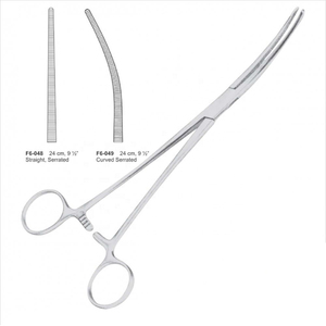 Pinzas Hemostáticas de Grado Quirúrgico, Acero Inoxidable, Rectas/Curvas, Instrumento Dentado, Juego Reutilizable para Cirugía General - Product Image 6