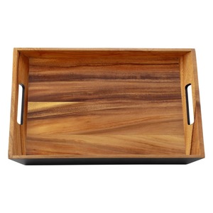 Modern Wooden Serving Tray Lightweight Food Display Tray for Kitchen and Dining At Best Price - Product Image 2