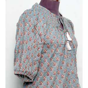 Suéter de Punto Hecho a Mano en Algodón Puro, Transpirable, Estilo Coreano, para Primavera/Verano, Informal, para Oficina, Estilo Vintage, Cuello Redondo, Manga Media - Product Image 5