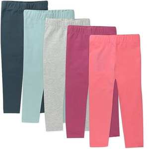 Leggings en tricot doublés en polaire pour filles, 100% coton, séchage rapide, chauds, respirants, écologiques, décontractés, vente en gros, OEM - Product Image 4
