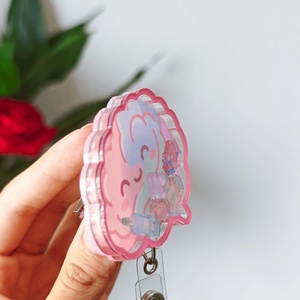 Cute Brain Acrylic Shaker Cute Charms Custom Acrylic Shaker <b>Keychain</b> Keyring Wholesale Custom <b>Personalized</b> Design For Nurse - Product Image 3