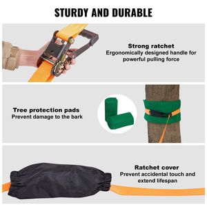 Set completo di Kit Slackline per allenamento facile da 60 piedi per bambini adulti include protezioni per alberi Trainer per il braccio con agilità di velocità - Product Image 5