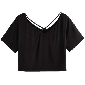 ผู้ผลิตจากปากีสถาน เสื้อครอปท็อปผู้หญิง ดีไซน์ล่าสุด แห้งเร็ว ระบายอากาศได้ดี เสื้อครอปท็อปผู้หญิงสุดแฟชั่น ทรงหลวม - Product Image 2