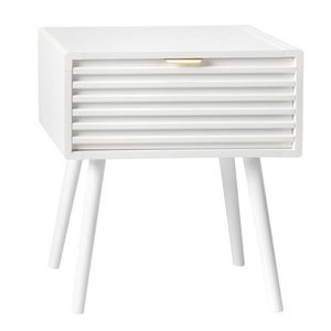 Wooden 1-Drawer Nightstand End Side Table for Living Room Bedroom - Product Image 1