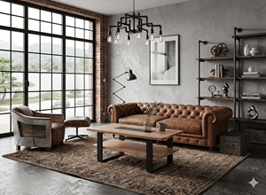 Mesa de Centro de Madera de Mango Industrial con Patas de Metal, Mesa de Oficina Moderna, Muebles de Oficina, Muebles de Sala de Estar - Product Image 4