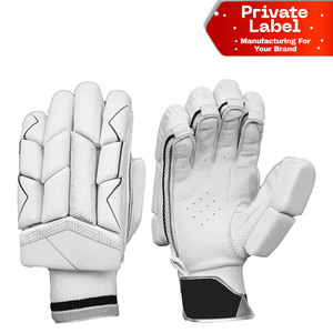 Guantes de Bateo de Cricket con Textura de Fibra de Carbono, Equipo de Bateo de Alta Protección, Cuero de Becerro de Grado Profesional - Product Image 1