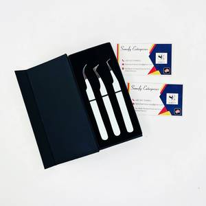 Pinzas para Pestañas Somofy Enterprises de Acero Inoxidable, Precisión, Antiestáticas, Duraderas, Punta Suave de 10 mm, Caja con Logotipo Personalizado - Product Image 5