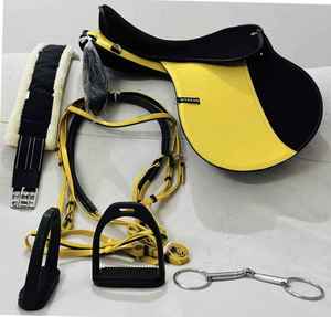 Selle d'équitation synthétique personnalisée ODM-OEM Trident International pour le dressage et le saut anglais, modèle TI-00140, fabriquée dans l'Uttar Pradesh - Product Image 2