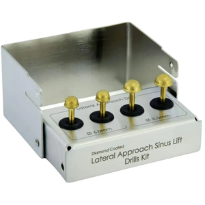 Kit de brocas de diamante para elevación de senos dentales con enfoque lateral para cirugía de implantes con diseño de seguridad de membrana - Product Image 1