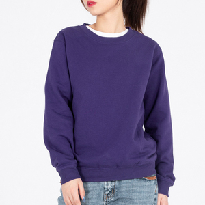 Custom <b>Women</b> Fleece <b>Sweatshirt</b> Oversized Loose Fit Crew Neck <b>Long</b> Sleeve Casual Streetwear Pullover <b>Sweatshirts</b> <b>For</b> Ladies - Product Image 4
