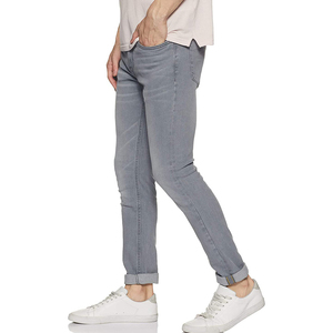 New Hot Sale Wholesale <b>Men</b> Casual Classic <b>Jeans</b> Denim Pants <b>Work</b> Wear Crystal Embroidery Reasonable Price OEM Service - Product Image 1
