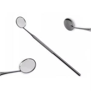 กระจกตรวจฟันแบบมีด้ามจับลายกันลื่น สีเงิน ยี่ห้อ Morje Surgical Dental รุ่น Class II ได้รับการรับรองมาตรฐาน CE สำหรับเครื่องมือผ่าตัด - Product Image 1