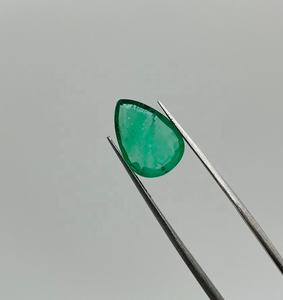 ลูกแพร์ zambian Pear 3.87กะรัตหินมรกตธรรมชาติสำหรับเครื่องประดับ - Product Image 4