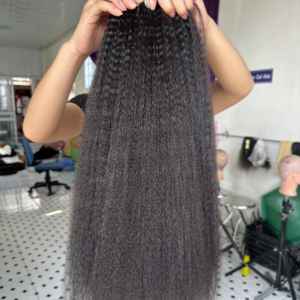 มัดผมตรง yaki ผมตรงแบบไม่ผ่านการแปรรูปผมต่อผม10A สานแบบชาวเวียดนาม - Product Image 1