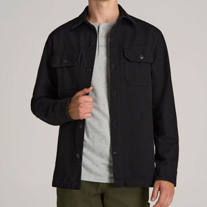 Veste d'hiver en toile 100% coton au design tendance, tissu de haute qualité, durable, tenue streetwear à la mode, logo sur le devant - Product Image 1