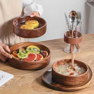 Wooden <b>Bowl</b> for Household Wooden Serving <b>Bowl</b> <b>Small</b> Beech Wood Salad Rice <b>Bowls</b> - Product Image 4