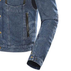 Veste en jean pour homme sur mesure 100% coton avec logo sur le devant, imperméable et de haute qualité, veste d'hiver - Product Image 5