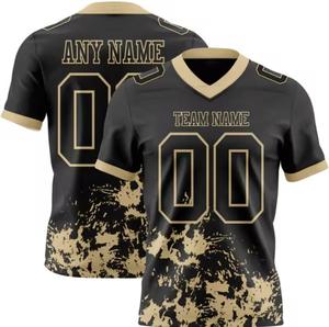 Camiseta de Fútbol Americano Personalizada con Cuello en V, Número 00, Transpirable, Impresa por Sublimación, 100% Poliéster, Unisex para Adultos, Servicio OEM - Product Image 4