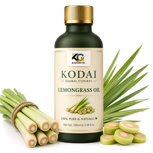 Aceite Esencial de Limoncillo de Tamil Nadu 100% Puro y Natural de Primera Calidad, Destilado al Vapor, para Aromaterapia y Cuidado Facial, Kodai Global Export - Product Image 1
