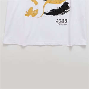 เสื้อยืดผ้าฝ้ายผู้หญิงขายส่ง พิมพ์ลายและปักลาย ทรงโอเวอร์ไซส์ ทรงบ็อกซี่ สำหรับคอลเลคชั่นแฟชั่นและการผลิตจำนวนมาก - Product Image 6