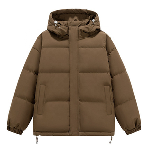 2026 Hot Selling Customised <b>Men's</b> <b>Puffer</b> <b>Jacket</b> High Street Exclusive Winter Letter Pattern with <b>Hooded</b> Collar - Product Image 3