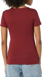 Camiseta de Mujer, Ajustada, Informal, de Punto, con Spandex y Algodón, Suave, Transpirable, Cuello Redondo, Manga Corta, Ecológica, de Secado Rápido, con Estampado Tie-Dye - Product Image 5