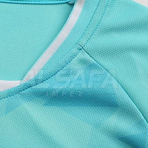 เสื้อฟุตบอลทีม 100% โพลีเอสเตอร์ สีพื้น จำนวนมากราคาส่ง - Product Image 5
