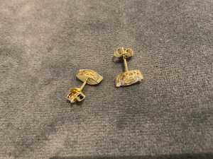 Marquise Cut Moissanite <b>Stud</b> Earrings Gold Plated <b>Silver</b> Jewelry for Women Wedding Party Gift - Product Image 3