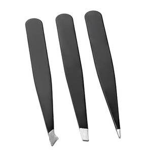 Pinzas Quirúrgicas Ecológicas y Duraderas de Hersteller, Pinzas para Cejas Inclinadas de Acero Inoxidable de Precisión, Antiestáticas, Lavables y Curvadas - Product Image 1