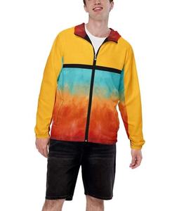 แจ็กเก็ตไนล่อนมีฮู้ดกันน้ำพิมพ์ลายดอกไม้100% โพลีเอสเตอร์ออกแบบได้ตามต้องการระบายอากาศได้ - Product Image 4