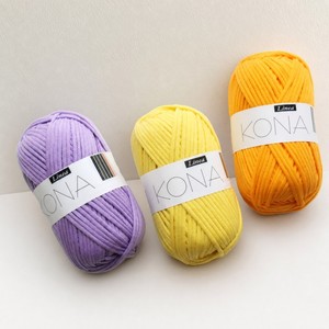 Hilo de algodón al por mayor KONA para tejer a mano, color marfil, acrílico 45%, algodón 37%, nailon 18%, hilo para tejer. - Product Image 5